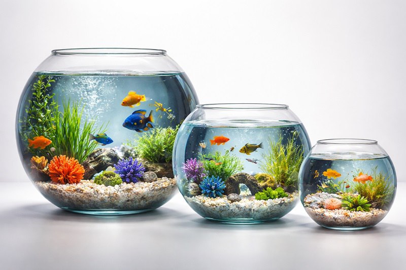 Когда стоит купить круглый аквариум. Как правильно подобрать
							подходящую модель. Особенности содержания круглых аквариумов.
							Ассортимент шарообразных емкостей от интернет-магазина «Аква Зоомаркет».