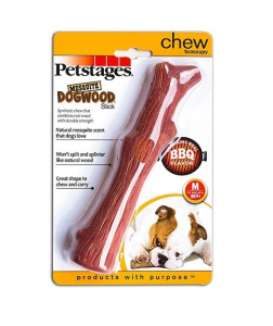 PetStages Игрушка для собак Mesquite Dogwood с ароматом барбекю 18 см