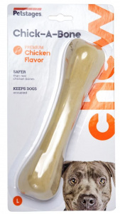 PetStages Игрушка для собак Chick-A-Bone косточка с ароматом курицы 18 см большая