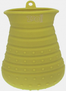 ZooOne Лапомойка для собак силиконовая большая желтая