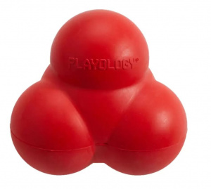 Playology Игрушка для собак Мяч тройной Squeaky Bounce Ball с ароматом говядины красный