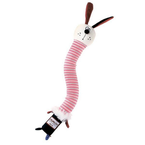 GiGwi Игрушка для собак Заяц с пищалкой с хрустящей шеей 28 см