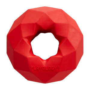 Playology Игрушка для собак Кольцо Channel Chew Ring с ароматом говядины красное