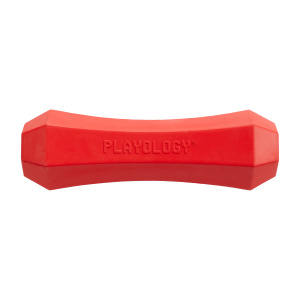 Playology Игрушка для собак Палочка Squeaky Chew Stick с ароматом говядины большая красная