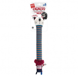 GiGwi Игрушка для собак Кот с пищалкой  и хрустящей шеей